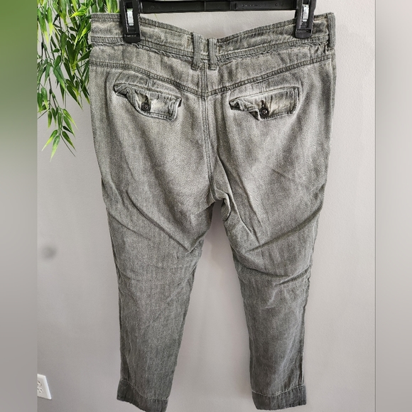 Free People Women’s Washed Out Black-Gray, Distressed, Low Rise Jeans - Picture 2 of 3